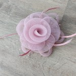 Voaleta pentru decor par cu clema de prindere VTL005DD Roz